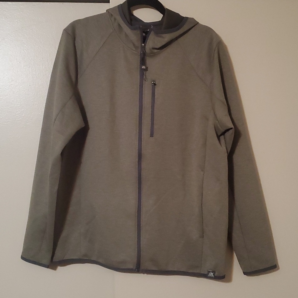 ZEROXPOSUR Men's Zippered Hoodie Size Large
